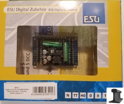 ESU 58515 ~ New 2025 ~ LokSound V5.0 XL DCC Sound Decoder ~ Multi-Pin Connector - Image 1 of 2