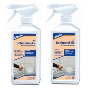 Lithofin KF Schimmel EX Schimmelentferner Algenentferner 2 x 500 ml Sprühflasche - Bild 1 von 2