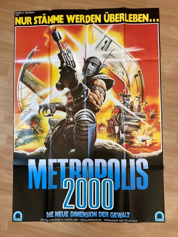 Filmposter * Kinoplakat * A0 * Metropolis 2000 * EA 1983 * Enzo G. Castellari - Bild 1 von 1