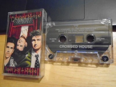 RARE OOP club Crowded House CASSETTE TAPE Temple of Low Men RICHARD THOMPSON '88 - Image 1 of 2