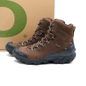 Oboz Bridger 8" Insulated B-Dry Waterproof Hiking Shoes Men's 82001 Brown 200g - Picture 1 of 22