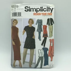 Simplicity 5589 Größe KK 8 10 12 14 Uncut Misses Petite Design Ihr tolles Aussehen - Bild 1 von 4