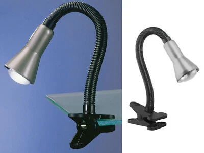 Retro Design Klemmleuchte als Leselampe am Bett & Schwanenhalsleuchte fürs Sofa - Bild 1 von 4