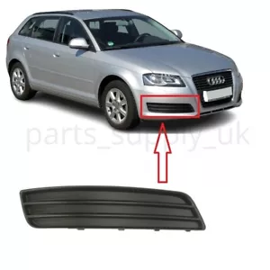PARA AUDI A3 2008-2012 NUEVA CUBIERTA LÁMPARA ANTINIEBLA DELANTERA REJILLA DERECHA O/S - Imagen 1 de 3