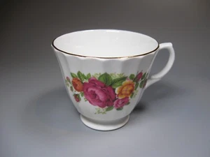 Taza de té café rosas Bethany Staffordshire Inglaterra - Imagen 1 de 5
