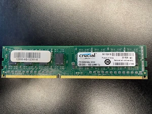 Crucial CT51264BA160BJ.C8FND 4GB UDIMM 1600 MHz PC3-12800 DDR3 SDRAM - Picture 1 of 2