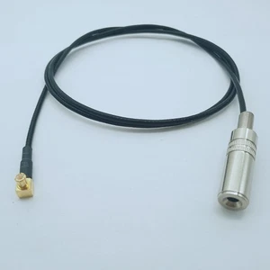 MCX Male 90° RA to 3.5mm mono 1/8" TS Jack Monitor Decoder Audio Cable 4"~16FT - Picture 1 of 1
