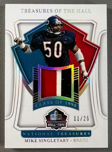 Mike Singletary 2021 Panini National Treasures Hall Of Fame #HALL-MIS /25 - Bild 1 von 6