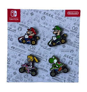 Lot 4 Pin's -Mario Kart 8 Deluxe Nintendo Switch- Set 4 Pins / Limited Edition - Imagen 1 de 6