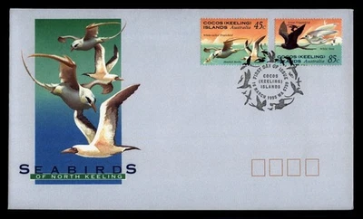 DR WHO 1995 COCOS KEELING ISLAND AUSTRALIA FDC SEA BIRD CACHET COMBO R16381 Foto 1 de 2