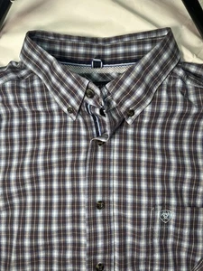 Ariat Pro Series Long Sleeve Button Up Men’s Plaid 3XL - Picture 1 of 8