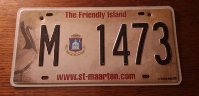 plaque immatriculation Saint-Martin - Sint Maarten license plate - Photo 1/4