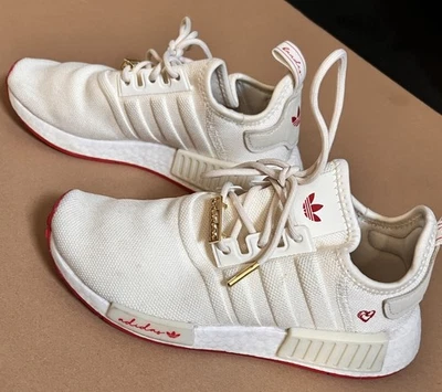 Women's Adidas NMD_R1 'Valentine's Day' Sneakers 6.5 Gently used 2022 Limited - Image 1 of 4