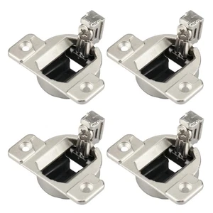 4Pcs 110 Degrees Screw on Closing Compact 33 Hinge Furniture Hardware - Bild 1 von 8