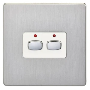EnerGenie MIHO073 light switch Stainless steelWhite - Afbeelding 1 van 1