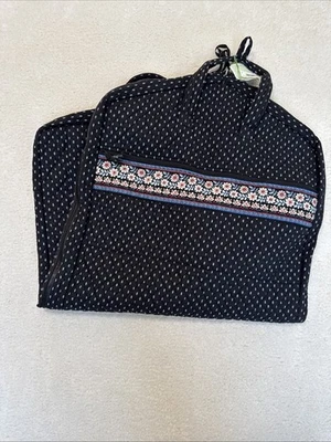 Vera Bradley Black Floral Quilted Alpine Black Garment Travel Carry-On - Image 1 of 4