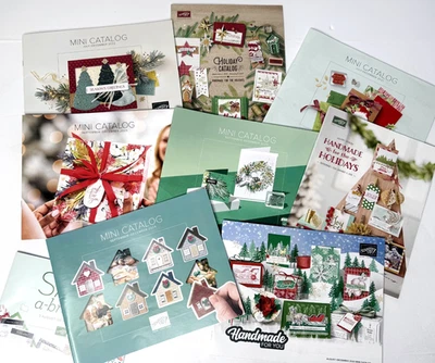 9 праздничных мини-каталогов Stampin Up образцы рождественских открыток и праздничных идей - Изображение 1 из 4