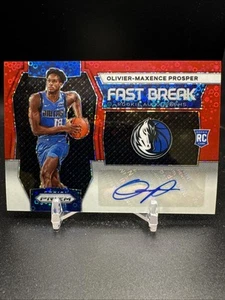 2023-24 Panini Prizm Basketball Red Disco Auto /99 FBR-OMP Olivier Prosper - Picture 1 of 2