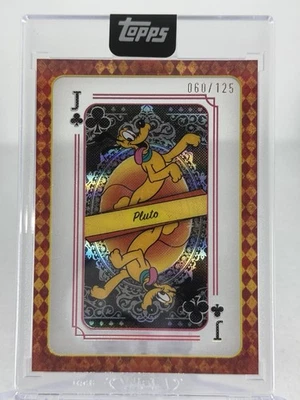 PLUTO 2025 Topps Disney Mint Playing Card Acetate - Jack Of Clubs /125 #QH-14 - Image 1 of 2