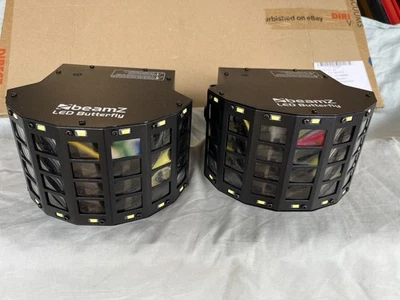 Pair of BeamZ LED Butterfly Light with Strobe - Image 1 of 4