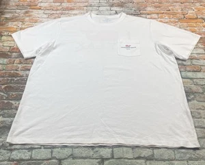 Vineyard Vines Shirt Adult XXL White Whale Preppy Pocket Casual Tee Mens - Picture 1 of 12