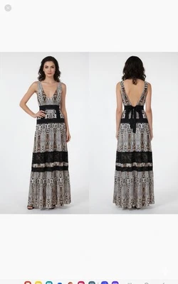 VESTIDO MAXI BEBE LEOPARDO ENCAJE MUJER TALLA PEQUEÑA Foto 1 de 4