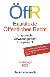 Basistexte Öffentliches Recht. ÖffR | Steffen Detterbeck | 2025 | deutsch - Bild 1 von 1