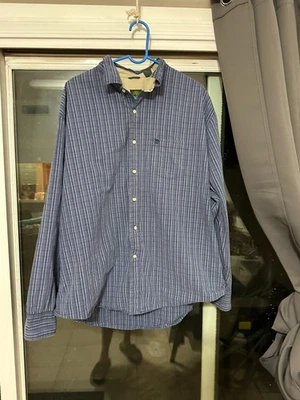 Camisa Timberland a Rayas con Botones - Para Hombre 3XL Azul/Blanco Foto 1 de 4