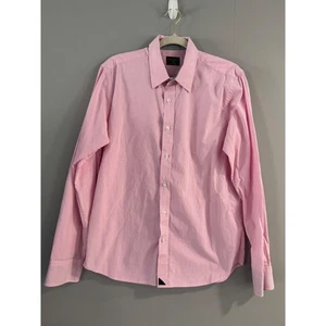 UNTUCKit Large Pink Striped SlimFit 100% Cotton Long Sleeve Button Down shirt - Picture 1 of 8