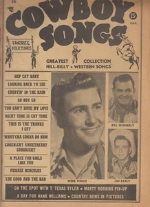 Cowboy Songs #38 Dec, 1954 - Webb Pierce - Marty Robbins - Hank Williams +++ - Imagen 1 de 2
