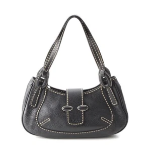 TOD’S Leather genuine leather Stitch Mini One Belt Type Handbag Logo embos... - Picture 1 of 15