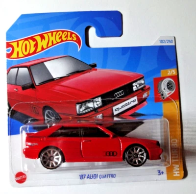 Hot Wheels - '87 Audi Quattro - Urquattro - Rosso - Hw Turbo 2024 - HRY55 - Immagine 1 di 2