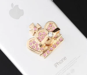 LiliDreamStore 360 Rotating Cell Phone Crystal Crown Ring Stand Holder- Princess - Picture 1 of 16