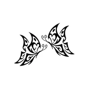 Butterfly Love Dance Mirror - Vinyl Decal Sticker for Wall, Car, iPhone, iPad - Picture 1 of 8