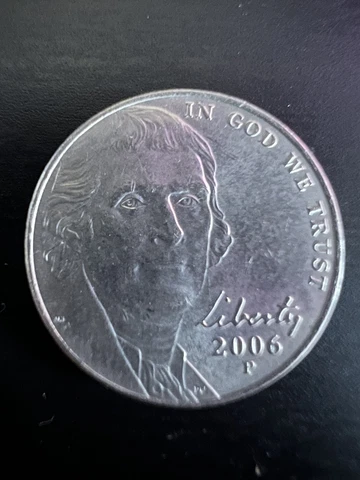 2006 Jefferson Nickel Coin - Return to Monticello - P Mint Mark Cover