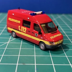 Herpa HO Scale 1:87 Mercedes German Dortmund Fire Department Van - Picture 1 of 6