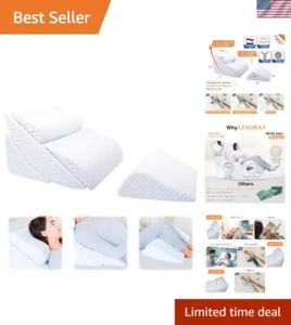 Adjustable Orthopedic Bed Wedge Pillow Set, Reading Pillow & Back Support for... - Picture 1 of 8