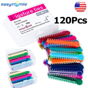 Dental Orthodontic Elastic Ligature Ties Colorful Bands For Dentistry Brackets - Picture 1 of 12