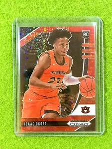ISAAC OKORO RED PRIZM ROOKIE CARD 2020 Prizm FAST BREAK Isaac Okoro RC SP #/125 - Picture 1 of 12