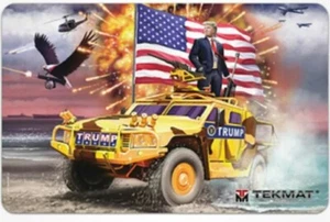 TRUMP MAGA Pistol/ Rifle Gun Cleaning Bench Mat, Black 11" x 17" TekMat NEW - Picture 1 of 4