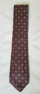 Mens Multicolor XMI Platinum 59 inches All Silk Handmade Necktie preowned - Picture 1 of 3