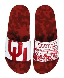 University of Oklahoma OU Sooners Slydr NCAA Sandals Beach Slides Pool Slippers - Picture 1 of 5