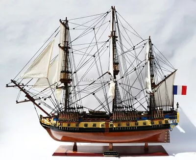 QUALITY MODEL SHIPS La Fayette Hermione Handcrafted Wooden Ship Model