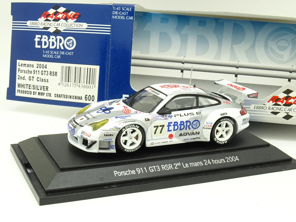 EBBRO 1/43 - Porsche 911 GT3 Rsr le Mans 2004 N.77 - Immagine 1 di 1