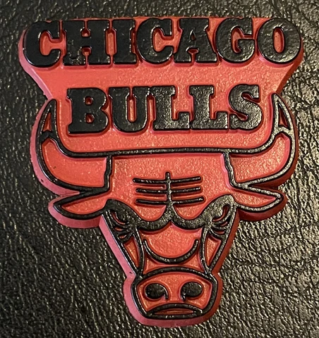 CHICAGO BULLS Vintage 1970s NBA RUBBER Basketball Refrigerator MAGNET Cover