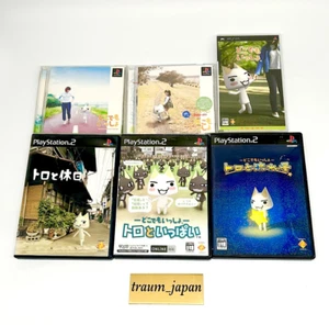 Lot 6 Doko Demo Issyo Koneko Toro Kyujitsu Nagareboshi Ippai set PS1 PS2 PSP - Picture 1 of 7