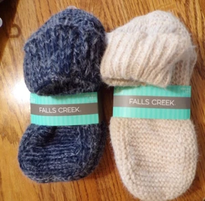 Strick hoch geschnittene Bootie Hausschuhe ~ Damenschuh Größe 5 bis 9,5 ~ NEU mit Etikett - Bild 1 von 6