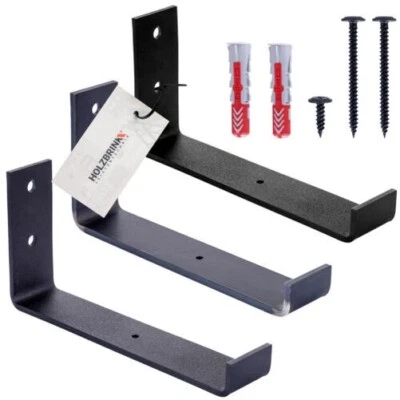 Holzbrink Staffa per Scaffale Mensola Supporto Piano Mensola - Immagine 1 di 4