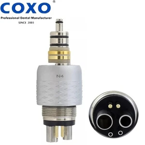 For Roto 6 Hole Quick Coupler COXO Dental Handpiece Coupling Fiber Optic LED - Picture 1 of 8
