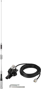 Vehicle Ham Radio Mobile Antenna VHF UHF 136-174MHz 400-470MHz Lip Mount Bracket - Picture 1 of 12